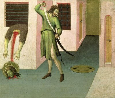 Keresztelő Szent János lefejezése (tempera a táblán) (lásd még: 53648) alkotó: Sano di Pietro