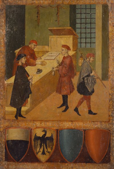 A város alkalmazottainak fizetése alkotó: Sano di also Ansano di Pietro di Mencio Pietro