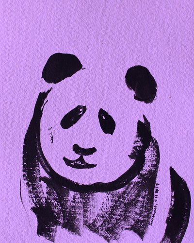 Imádnivaló lila panda alkotó: Santhosh ch