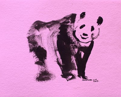 Aranyos rózsaszín panda alkotó: Santhosh ch