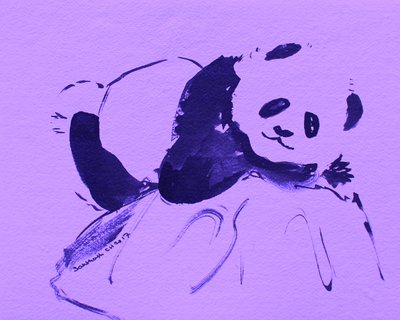 Aranyos lila panda alkotó: Santhosh ch
