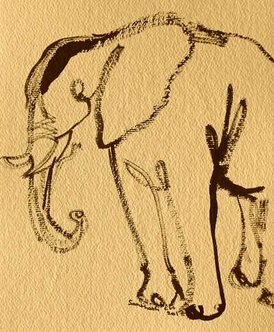 Elegáns elefántrajz alkotó: Santhosh ch