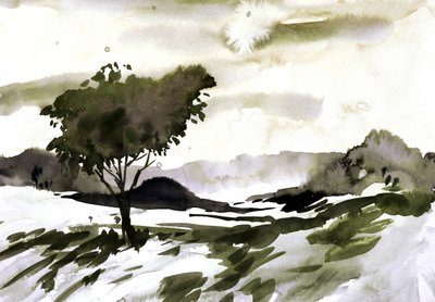 Lone Tree tájképe alkotó: Santhosh ch