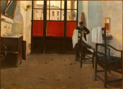 A Puigcerdà fodrász alkotó: Santiago Rusiñol