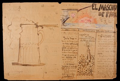 El mascaró de proa. Illusztrált és kézzel írt címsor alkotó: Santiago Rusiñol