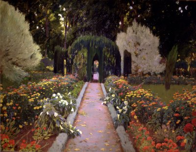 Aranjuez kertjei (A lugas) alkotó: Santiago Rusiñol
