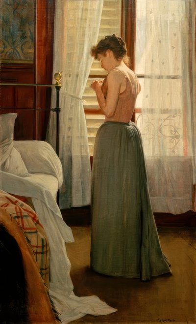 Belső feleséggel alkotó: Santiago Rusiñol