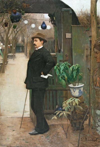Miquel Utrillo portréja alkotó: Santiago Rusiñol