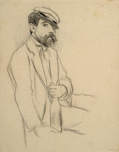 Egy férfi portréja alkotó: Santiago Rusiñol