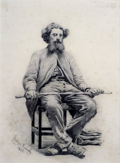 Ülő ember alkotó: Santiago Rusiñol