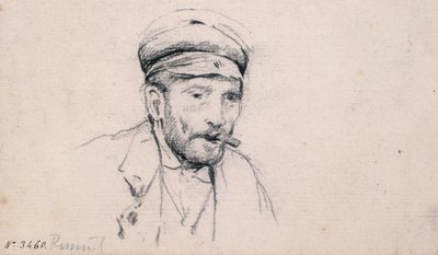 Férfi tanulmány alkotó: Santiago Rusiñol