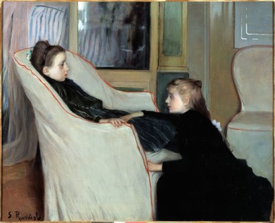 A lábadozó lány alkotó: Santiago Rusiñol