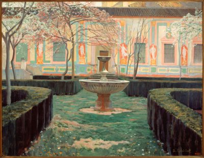 Elhagyott kert alkotó: Santiago Rusiñol