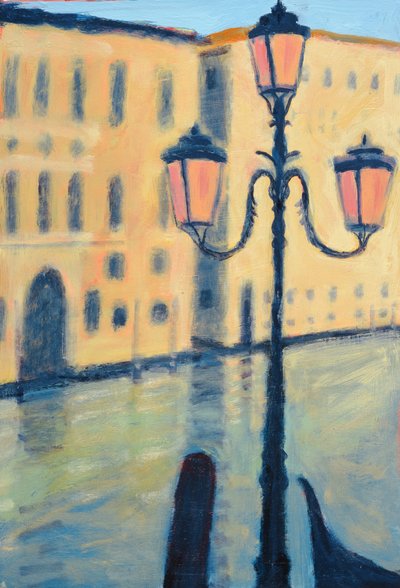 Rialto, Velence (olaj, karton) alkotó: Sara Hayward