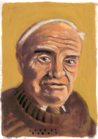 V. S Pritchett, 2008 (olaj, papír) alkotó: Sara Hayward