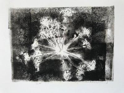 Egyenes E, 2020, (Monoprint) alkotó: Sarah Thompson-Engels
