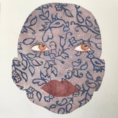 Tetoválás, 2020, (tintás nyomat) alkotó: Sarah Thompson Engels