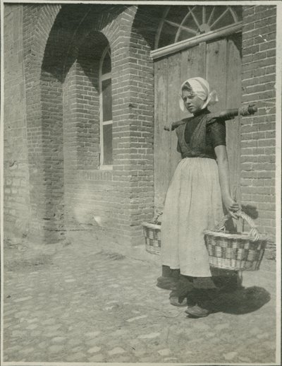 Woman with two baskets, Photograph from Travels in Europe and North Africa alkotó: Sarah Van Doren Shaw