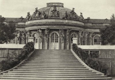 Potsdam, Sanssouci kastély; Sanssouci palota (f/w fotó) alkotó: Sasha Stone