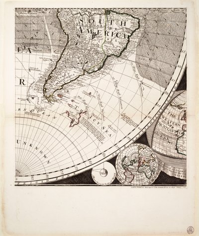 A világ új és helyes térképe (metszet), 1774 körül (színes metszet) alkotó: Sayer & Bennett