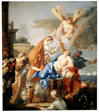 Dido halála, c1637-c1640 alkotó: Sébastien Bourdon
