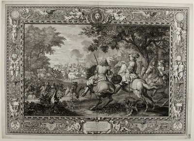 A spanyol hadsereg veresége a brugge-i csatorna közelében XIV. Lajos király csapatai által 1667 alkotó: Sébastien Le Clerc the elder