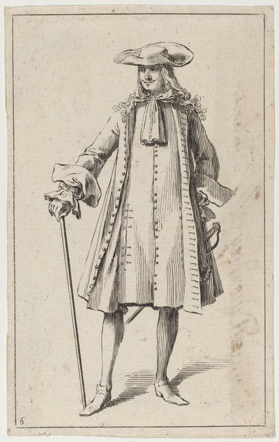 Férfi karddal alkotó: Sébastien Le Clerc the elder