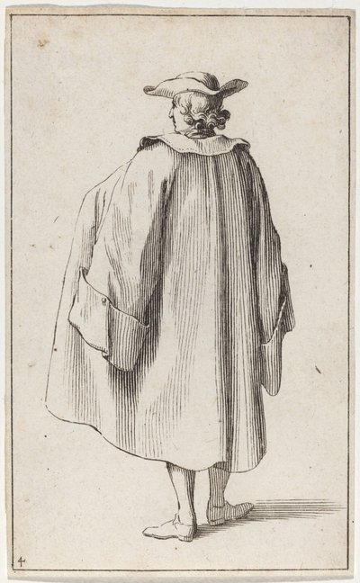 Álló ember hátulról nézve alkotó: Sébastien Le Clerc the elder