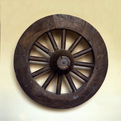 Középkori kerék másolata Skandináviából. Kr.u. 10. század. alkotó: Scandinavian School