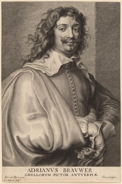 Adriaen Brouwer alkotó: Schelte Adams Bolswert after Sir Anthony van Dyck