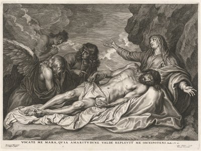 A halott Krisztust támogató szűz alkotó: Schelte Adams Bolswert after Sir Anthony van Dyck