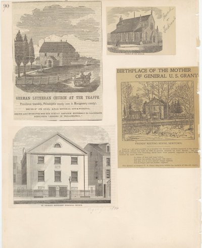 Castner Scrapbook v.22, Churches 1, 90. oldal (litho) alkotó: School American