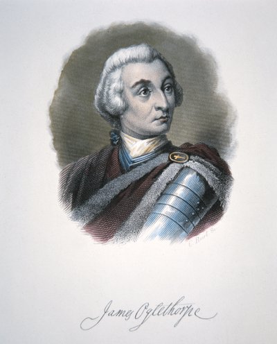 James Edward Oglethorpe (színes litó) alkotó: School American
