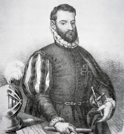 Pedro Menendez de Aviles (litho) alkotó: School American