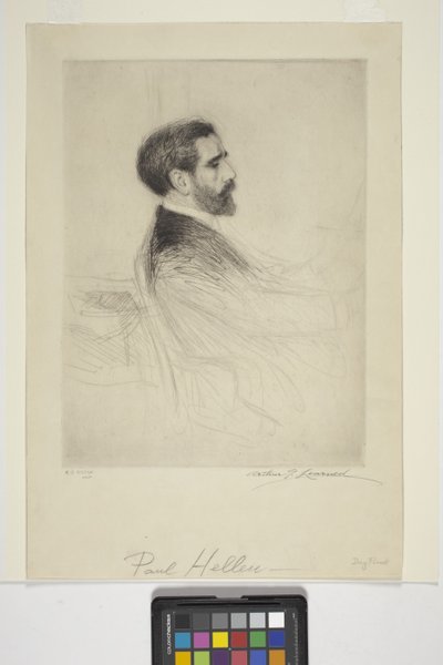 Paul Helleu portréja (tinta) alkotó: School American