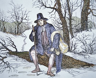 Roger Williams a vadonban (színes litó) alkotó: School American