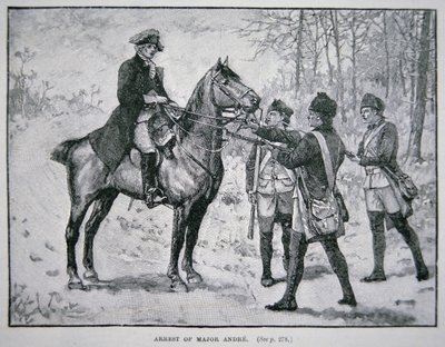 John Andre őrnagy elfogása (litho) alkotó: School American