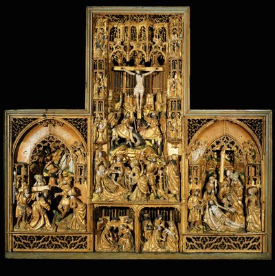 Passió oltár, 1500-10 körül (tölgyfa) alkotó: School Antwerp