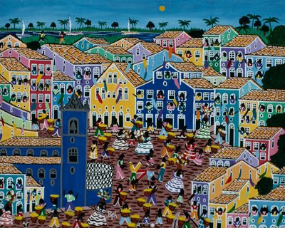 Piacot ábrázoló naiv művészet, Bahia állam, Brazília alkotó: School Brazilian