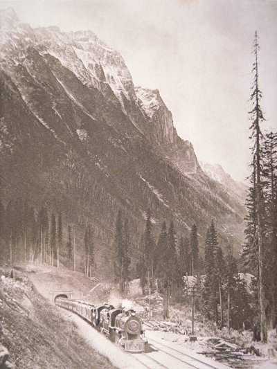 Canadian Pacific Railway Train, 1925 körül (f/w fotó) alkotó: School Canadian