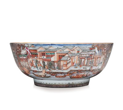 Egy nagy Hong tál, 1785 körül (kerámia) alkotó: School Chinese