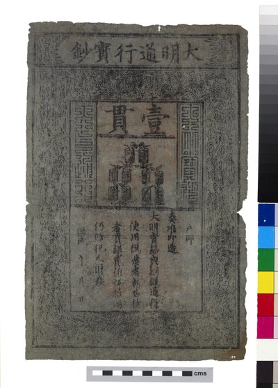Kína bankjegye, Ming-dinasztia alkotó: School Chinese