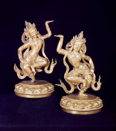 Bodhiszattva, Husante figurák párja alkotó: School Chinese