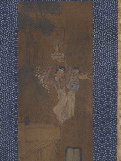 Öt nő egy körmenetben (tinta és szín a selyemen) alkotó: School Chinese