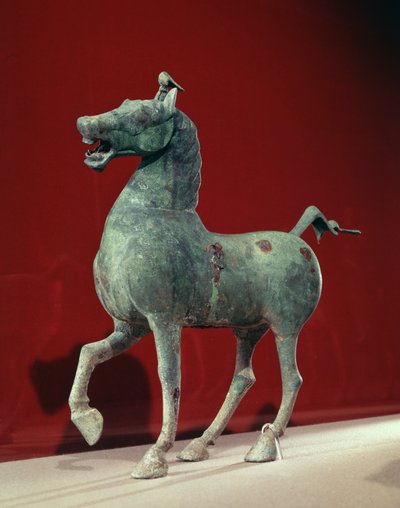 Ló, Wu-wei, Kansu, Keleti Han-dinasztia (bronz) alkotó: School Chinese