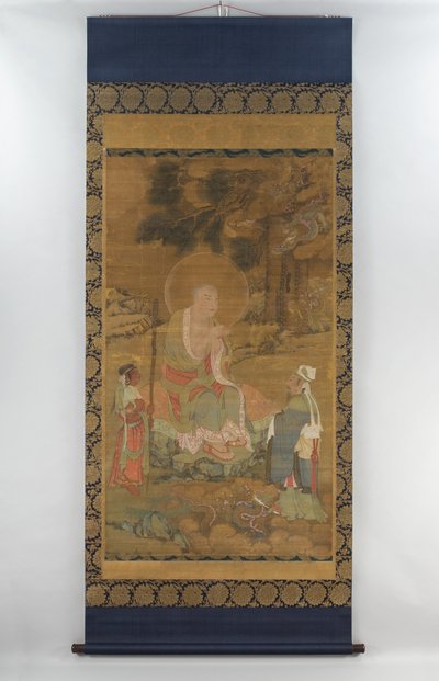 Lohan Summoning Dragons, Yuan dinasztia vagy Ming dinasztia alkotó: School Chinese