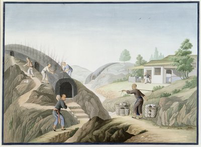 Porcelángyártás: (akvarell és gouache, papír) alkotó: School Chinese