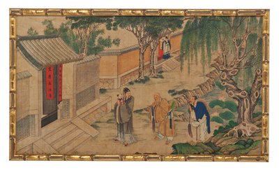 Huszonnégy jelenet egyike az Álom a vörös kamrából alkotó: School Chinese