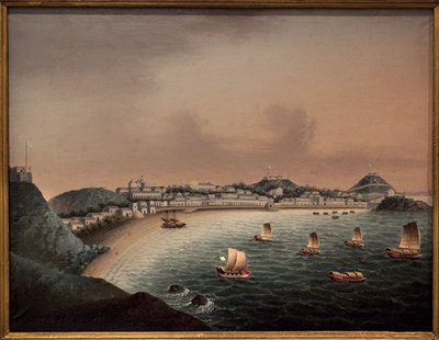 Szigorú szabályok Makaóban (Kína). Kínai művész festménye, olaj, vászon, 18. század eleje. Tengerészeti Múzeum, Rotterdam (Hollandia). alkotó: School Chinese