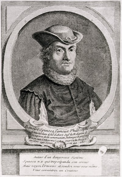 Baruch vagy Benedict Spinoza (1632-77) holland filozófus portréja (metszet) alkotó: School Dutch